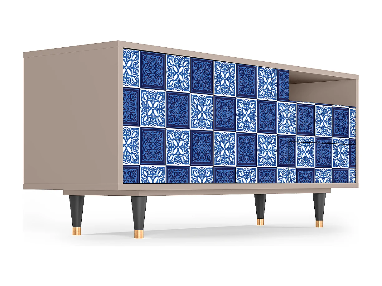 TV-Möbel - 125х56х41 cm - T7 - Light Path, Latte