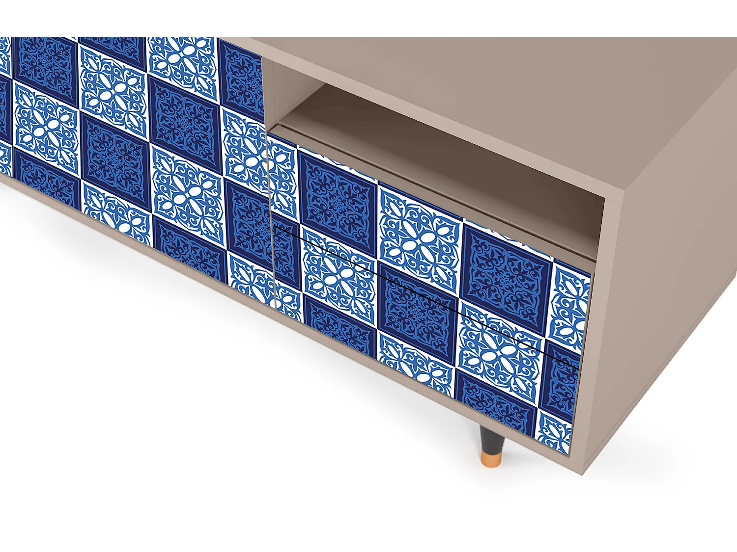 Mobile TV - 125х56х41 cm - T7 - Light Path, Latte