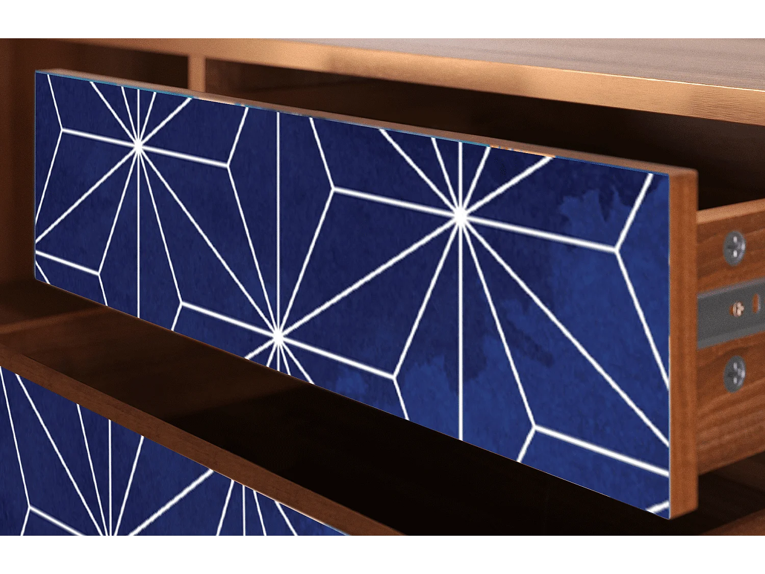 TV-Möbel - 170х59х48 cm - T4 - Milky Way, Walnuss