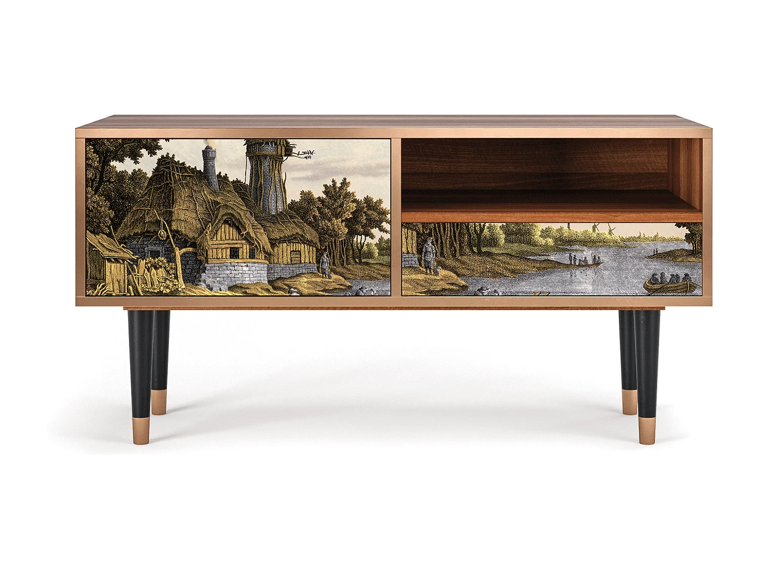 Mobile TV - 115х59х48 cm - T3 - Mill along a River, Noce