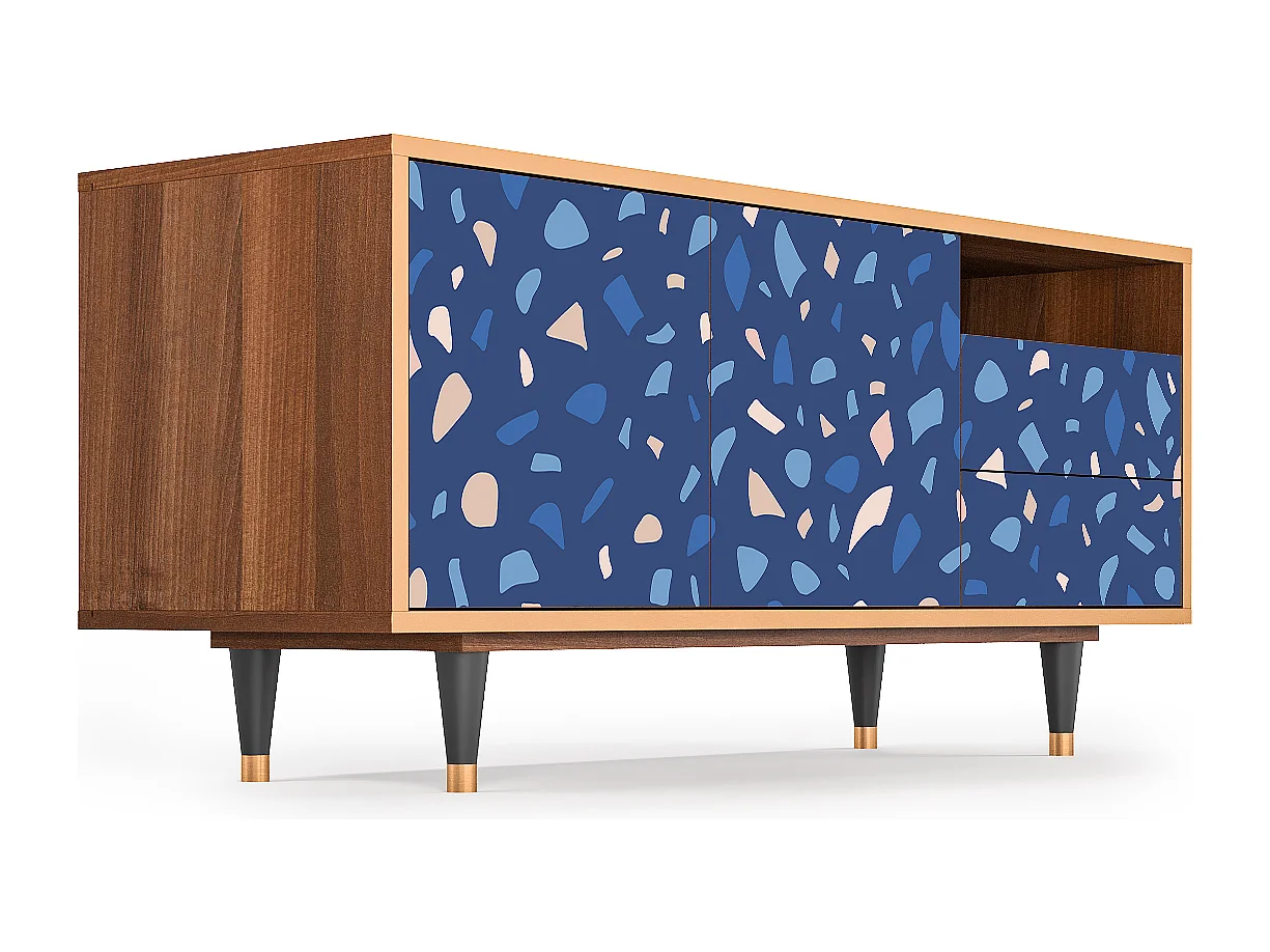 TV-Möbel - 125х56х41 cm - T7 - Soap Whirpool, Walnuss