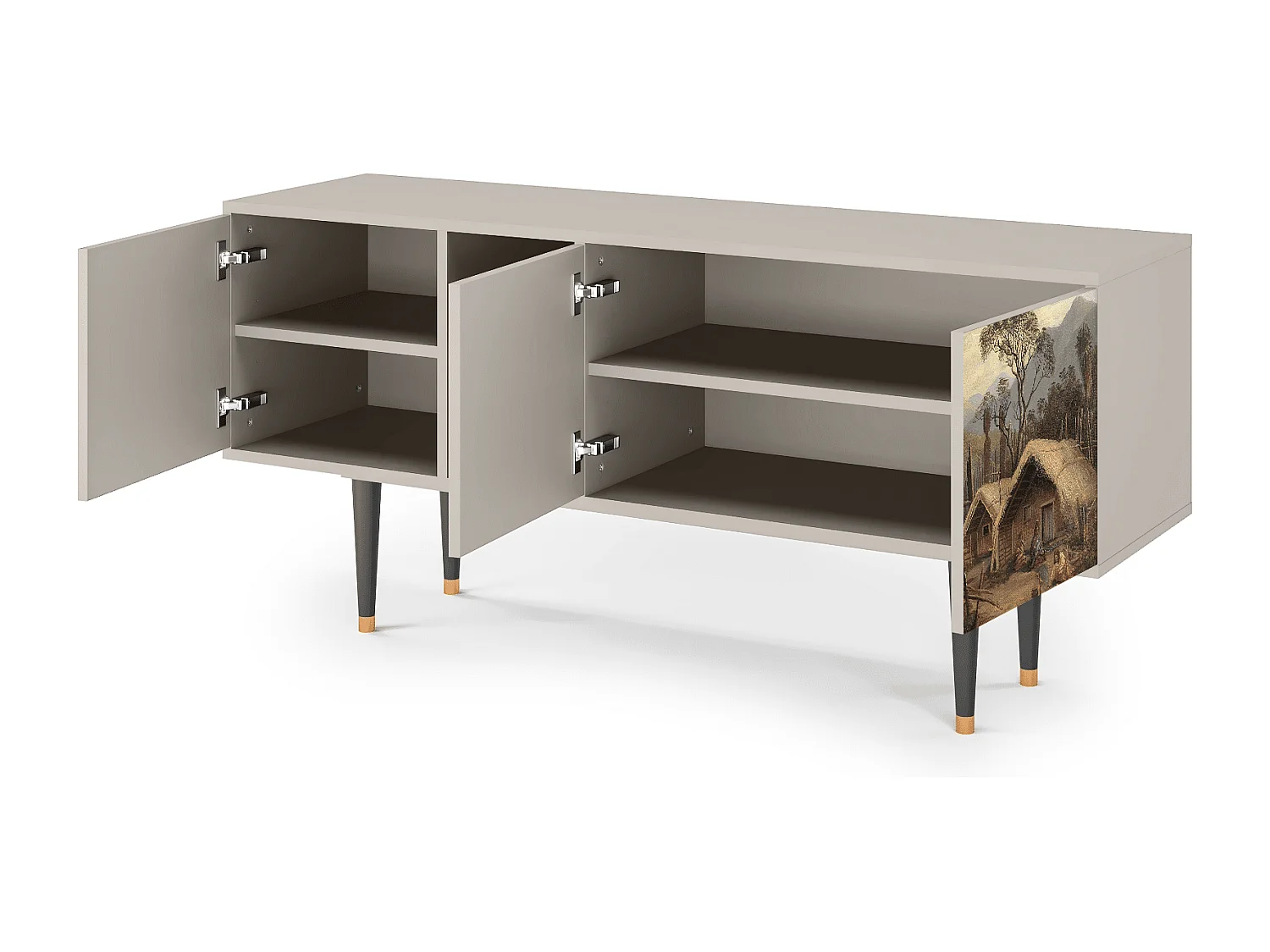 Meuble TV - 150х69х41 cm - T5 - View Across the Plains , Sable