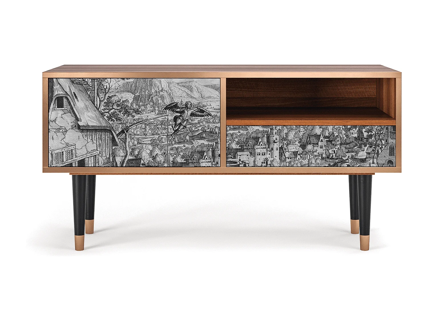 TV-Möbel - 115х59х48 cm - T3 - Departure, Walnuss