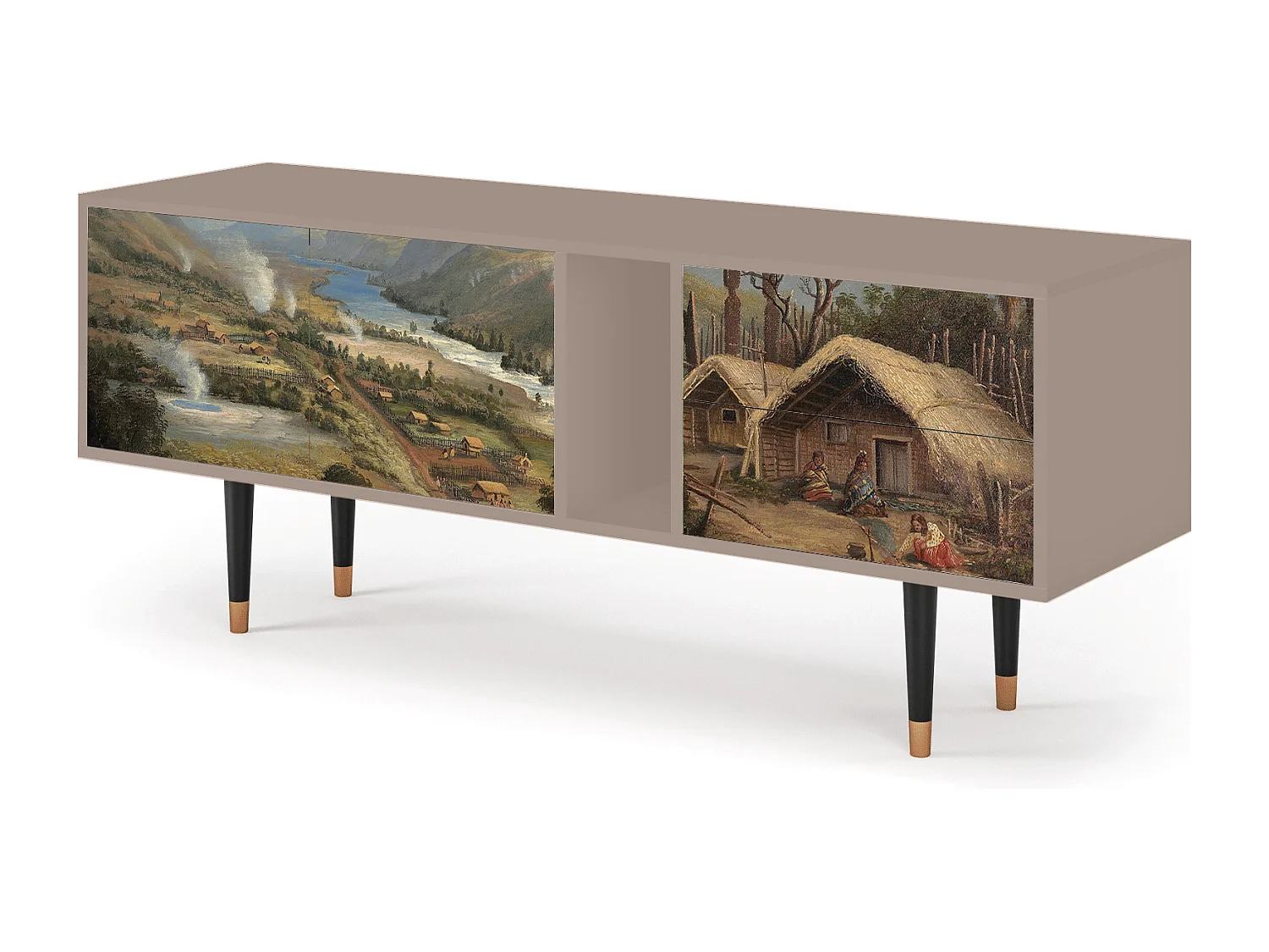 Meuble TV - 170х69х48 cm - T1 - View Across the Plains , Latte