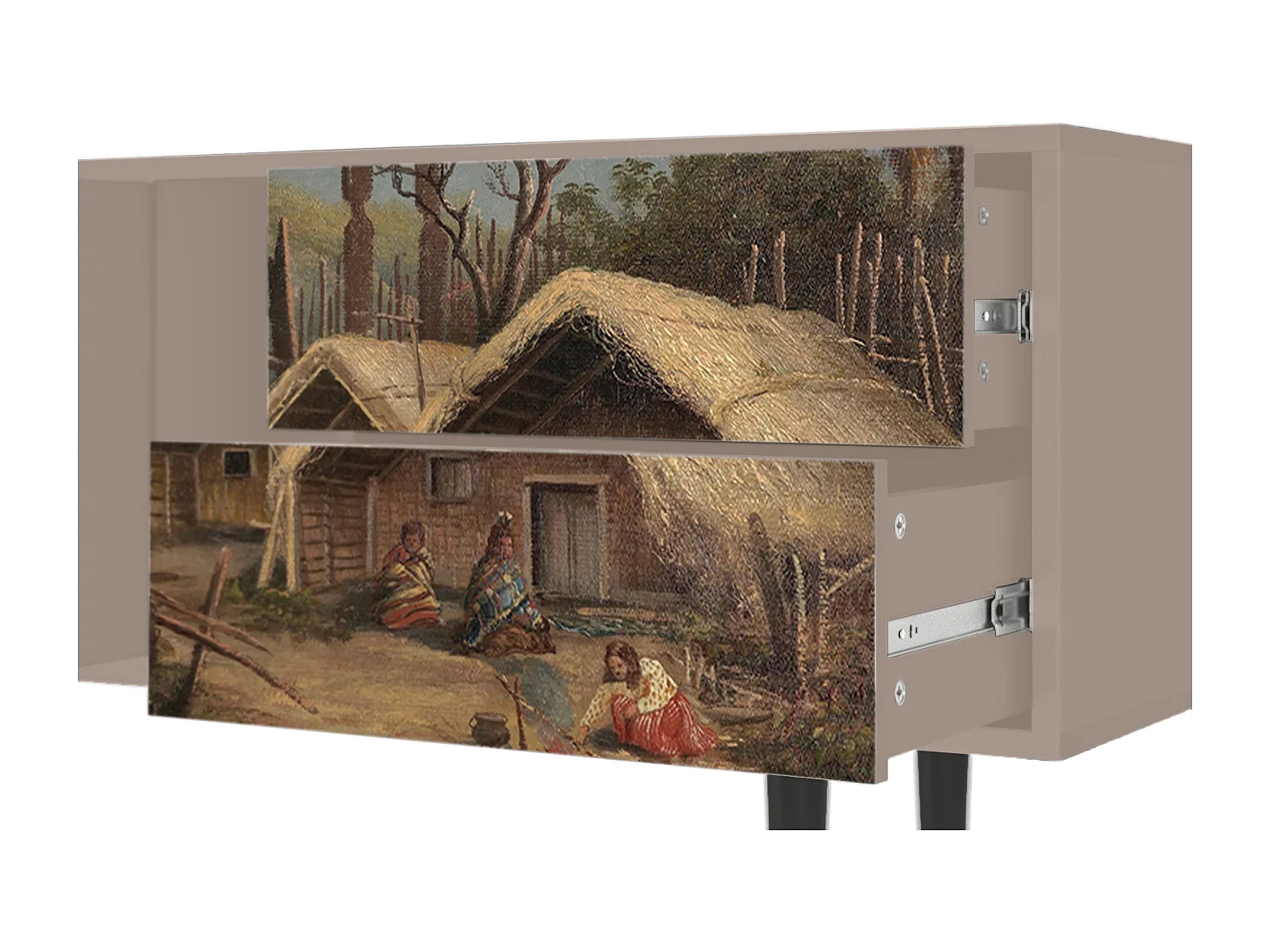 Meuble TV - 170х69х48 cm - T1 - View Across the Plains , Latte