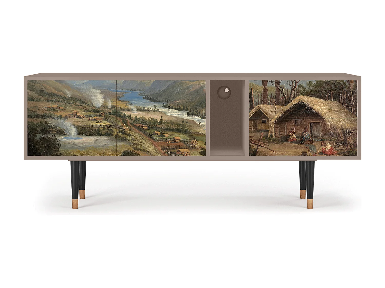 TV-Möbel - 170х69х48 cm - T1 - View Across the Plains , Latte