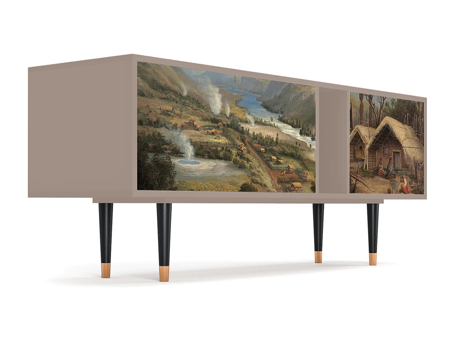 TV-Möbel - 170х69х48 cm - T1 - View Across the Plains , Latte