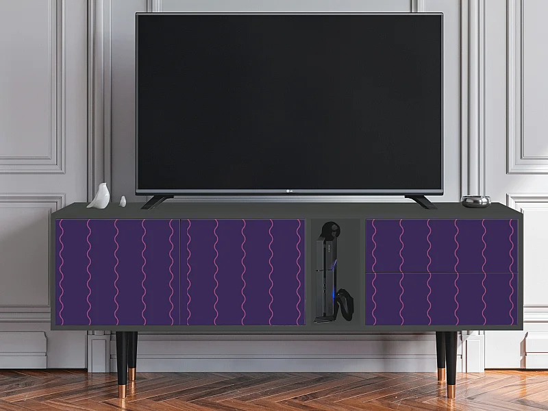 TV-Möbel - 170х69х48 cm - T1 - Grape Maccaroni, Anthrazit