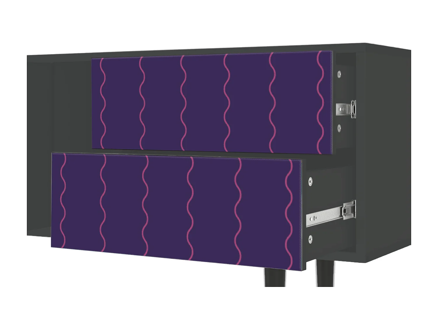 TV-Möbel - 170х69х48 cm - T1 - Grape Maccaroni, Anthrazit