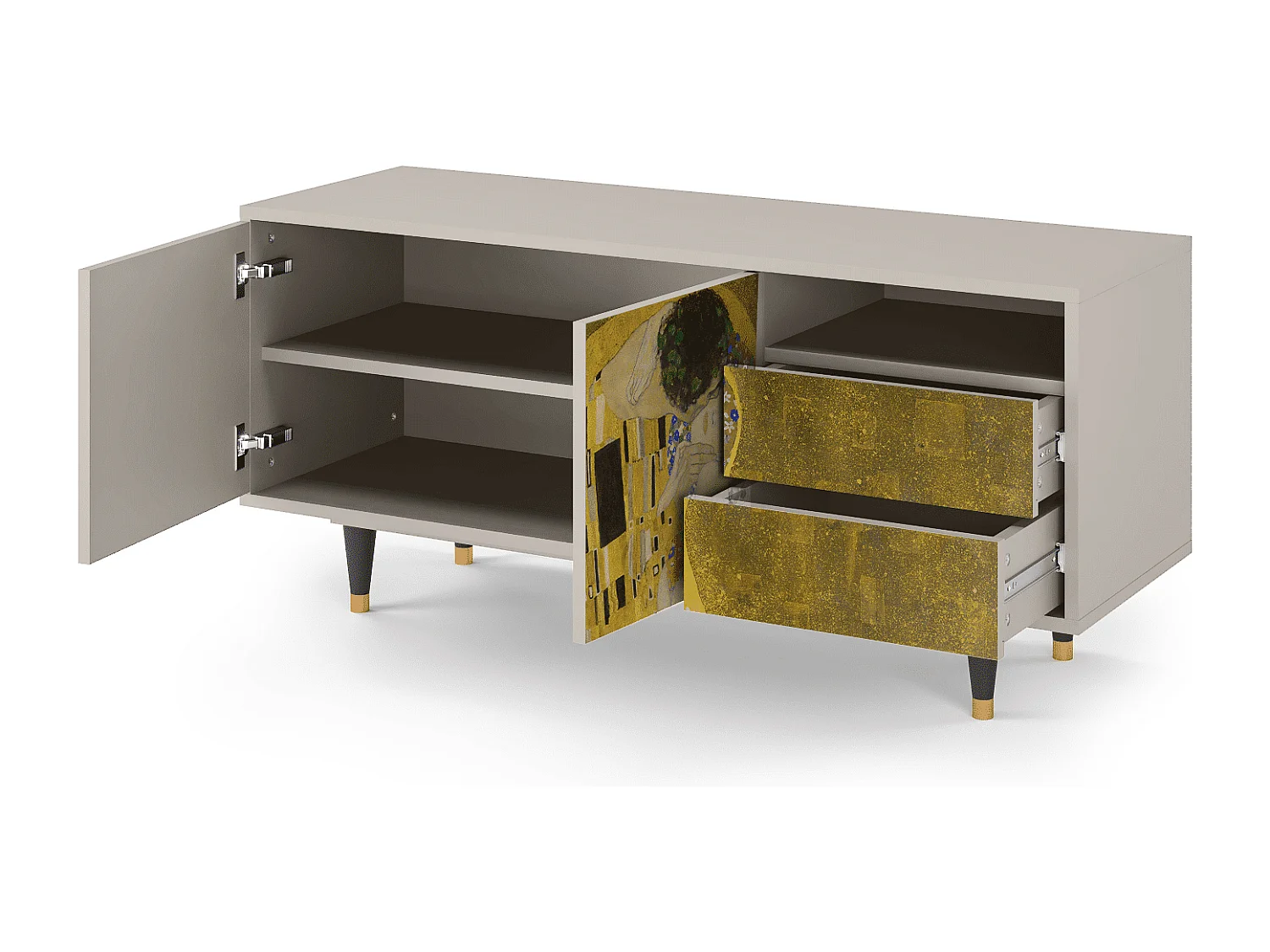 Mueble de TV - 125х56х41 cm - T7 - The Kiss by Klimt , Arena