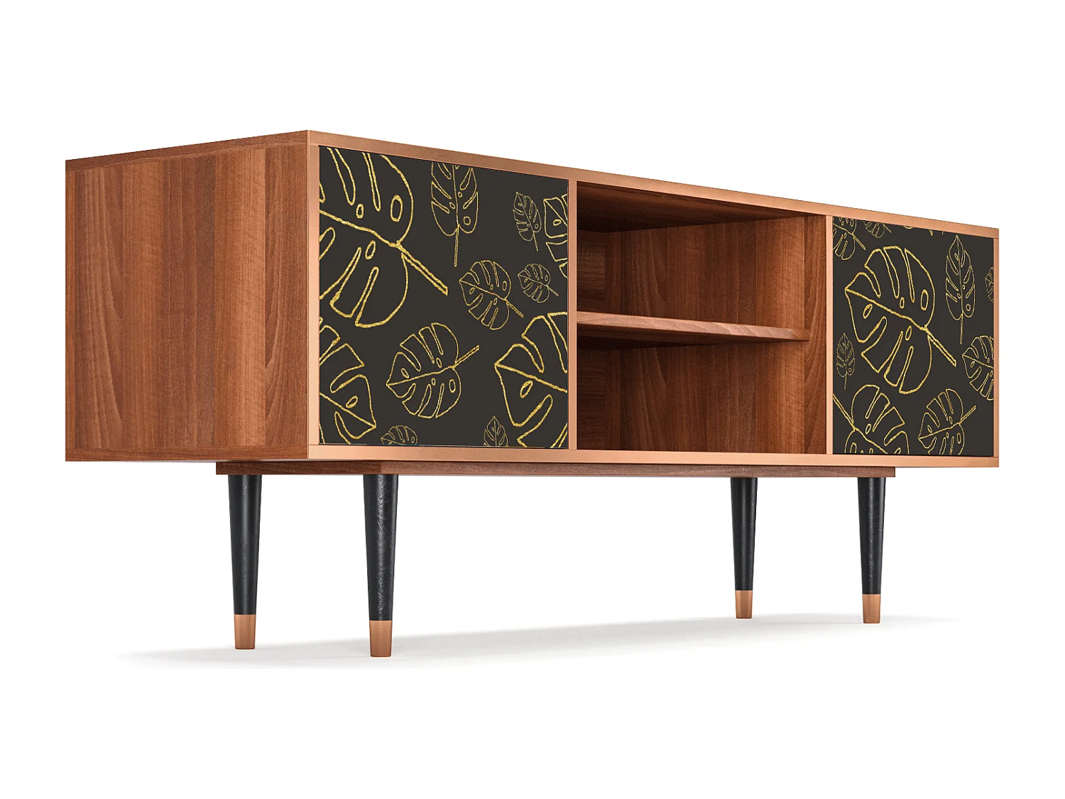 TV-Möbel - 170х69х48 cm - T2 - Fall Of The Leaves, Walnuss