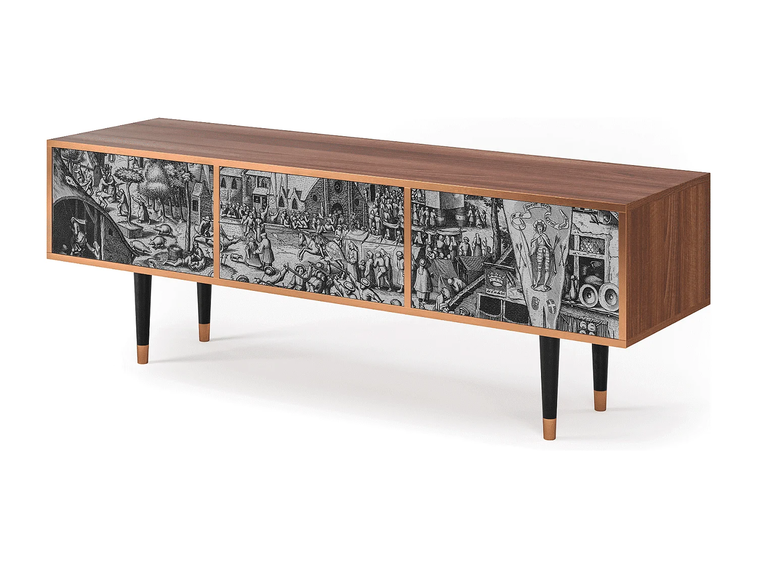 Mueble de TV - 170х59х48 cm - T4 - The Festival of Saint, Nogal