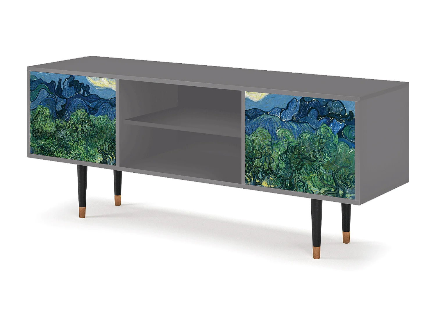 Mueble de TV - 170х69х48 cm - T2 - The Oil Trees, Gris