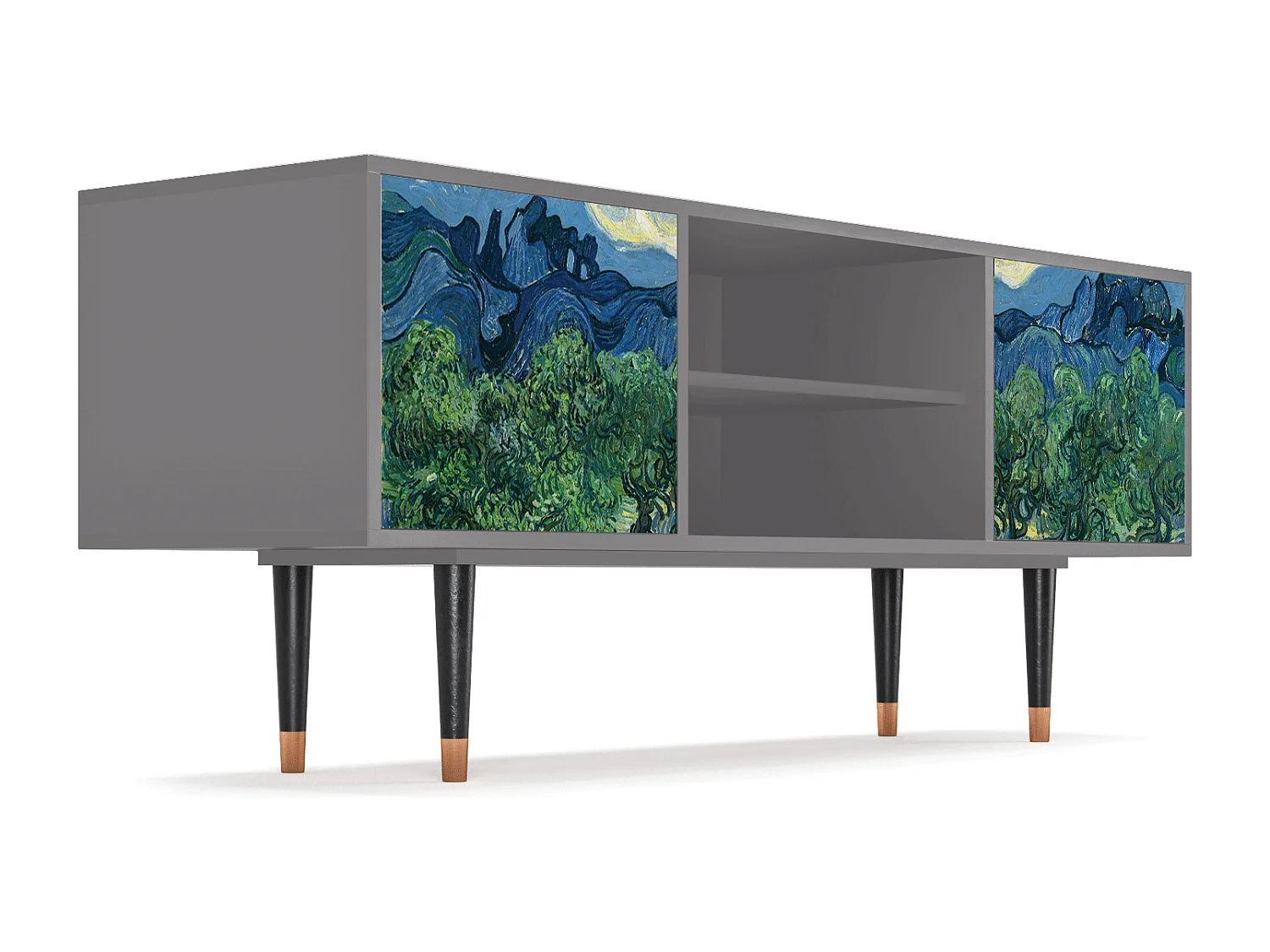 Mueble de TV - 170х69х48 cm - T2 - The Oil Trees, Gris