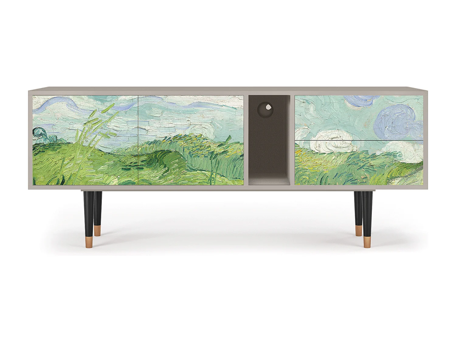 Meuble TV - 170х69х48 cm - T1 - Green Wheat Fields, Sable
