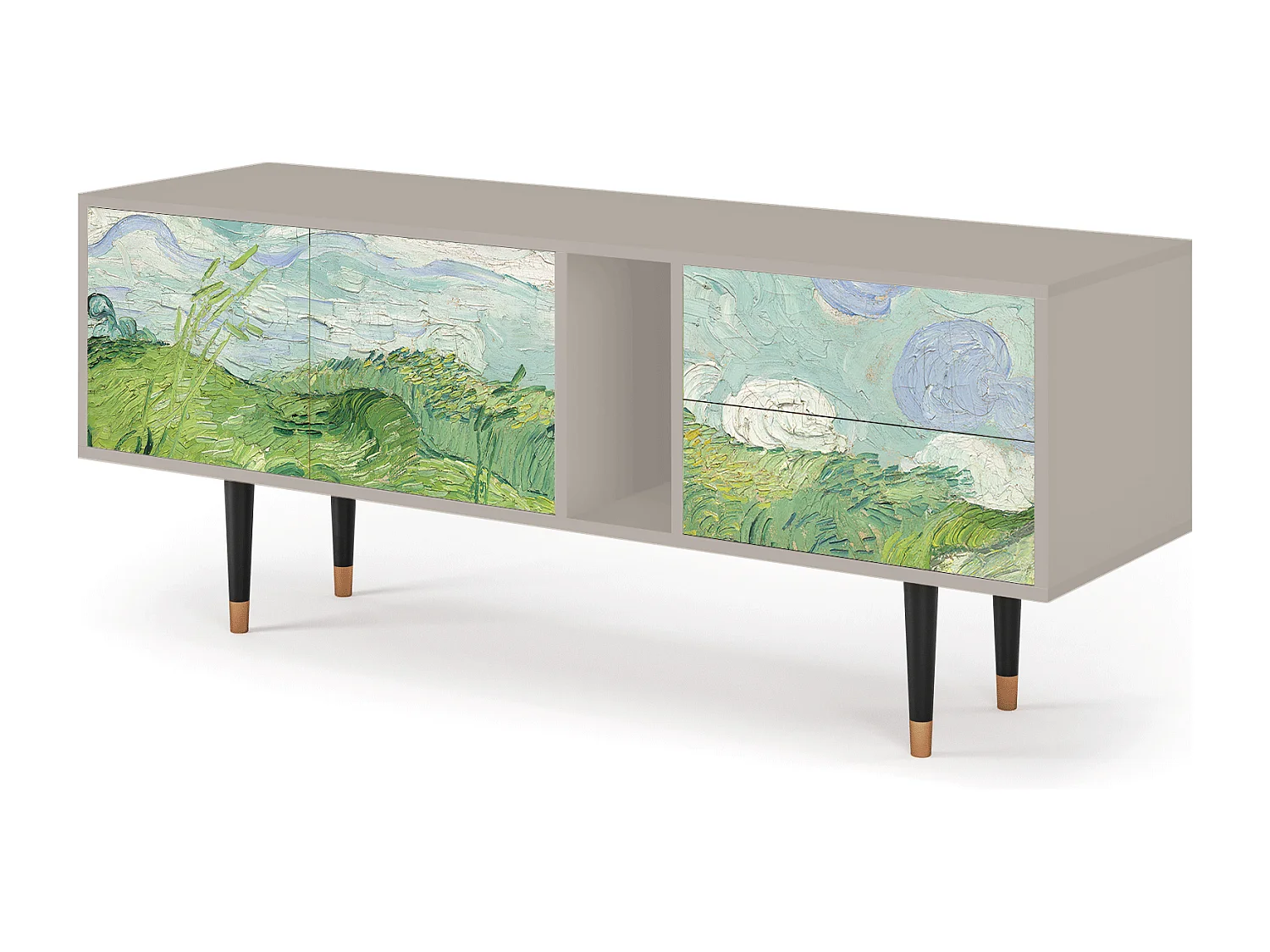 TV-meubel - 170х69х48 cm - T1 - Green Wheat Fields, Zand