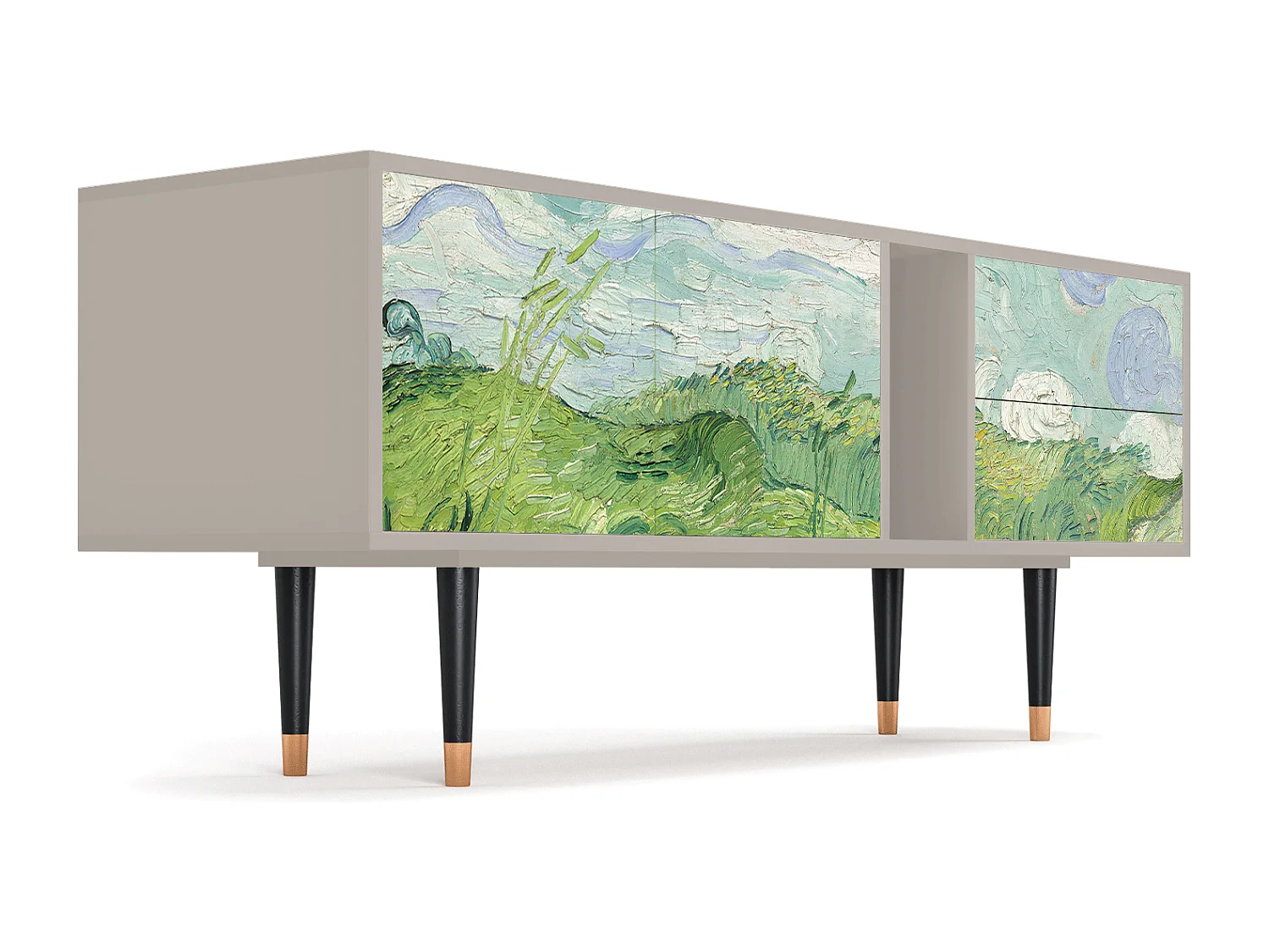 TV-meubel - 170х69х48 cm - T1 - Green Wheat Fields, Zand