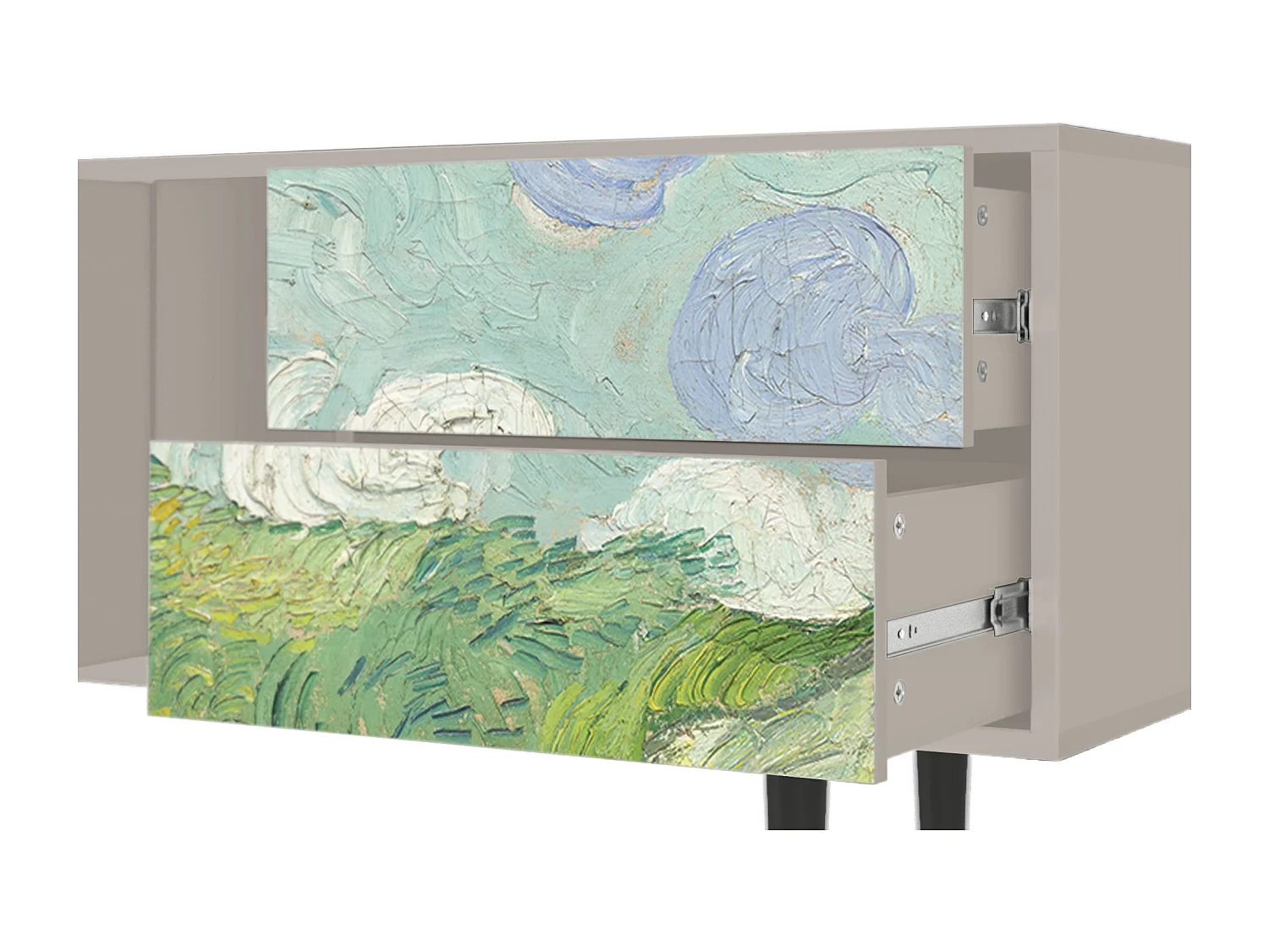 TV-meubel - 170х69х48 cm - T1 - Green Wheat Fields, Zand