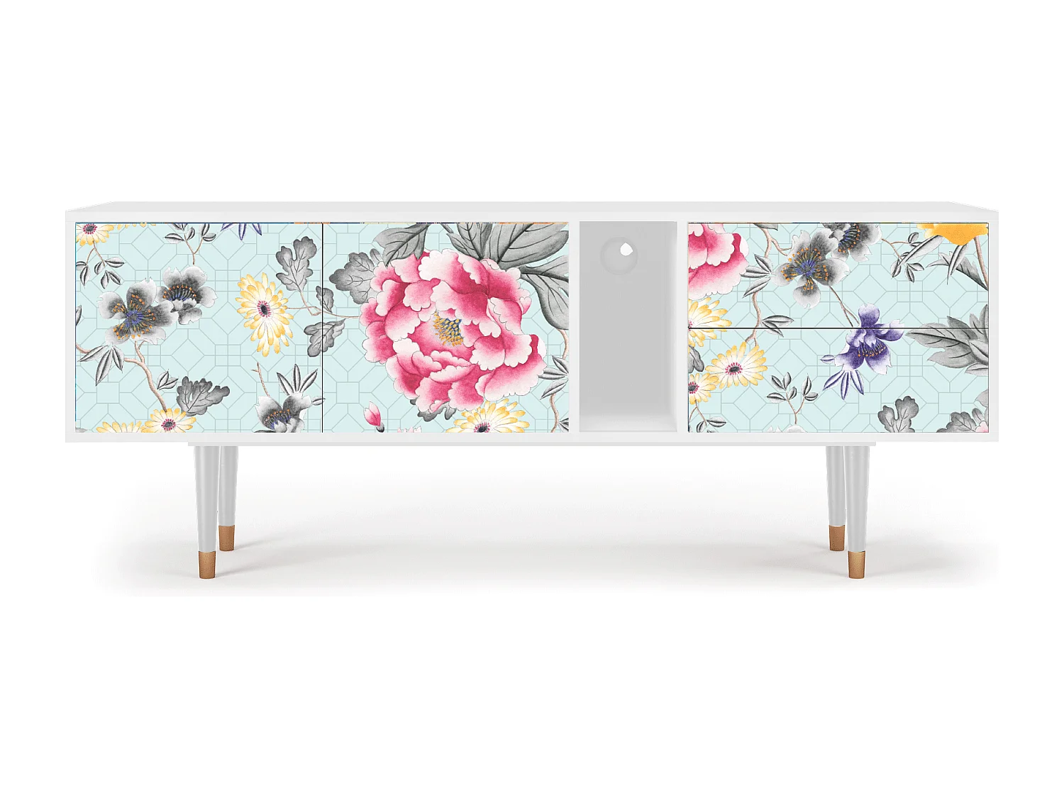 Meuble TV - 170х69х48 cm - T1 - Sky Garden, Blanc