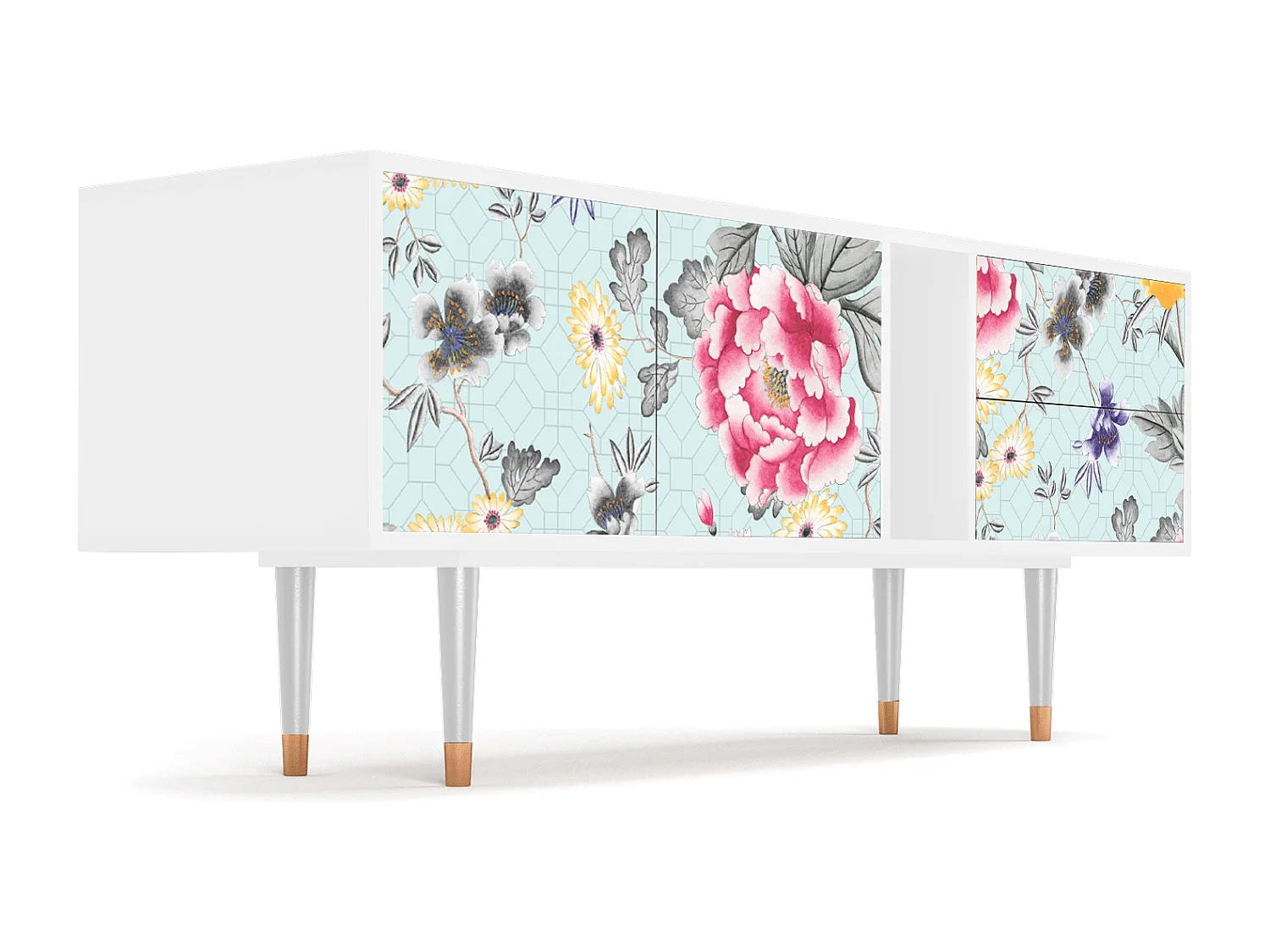 Meuble TV - 170х69х48 cm - T1 - Sky Garden, Blanc