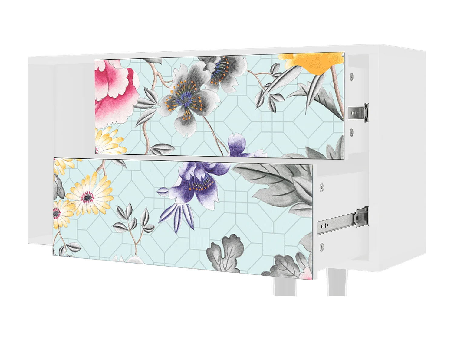 Meuble TV - 170х69х48 cm - T1 - Sky Garden, Blanc