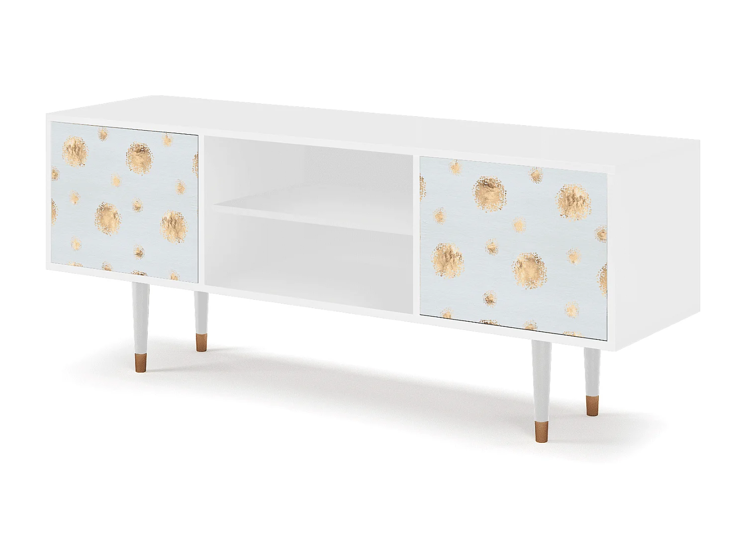 TV-Möbel - 170х69х48 cm - T2 - Sky Latte, Weiß