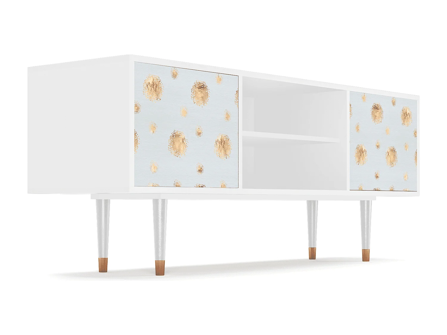 TV-Möbel - 170х69х48 cm - T2 - Sky Latte, Weiß