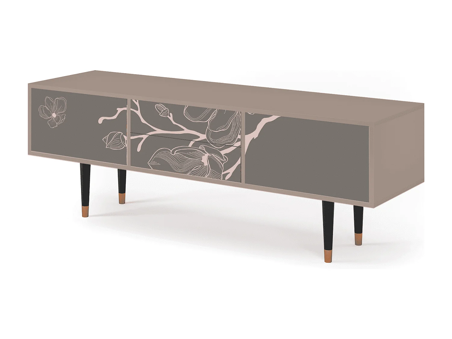 Mueble de TV - 170х59х48 cm - T4 - Cherry Blossom, Latte