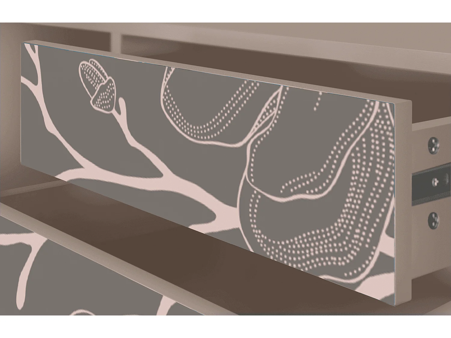 Mueble de TV - 170х59х48 cm - T4 - Cherry Blossom, Latte