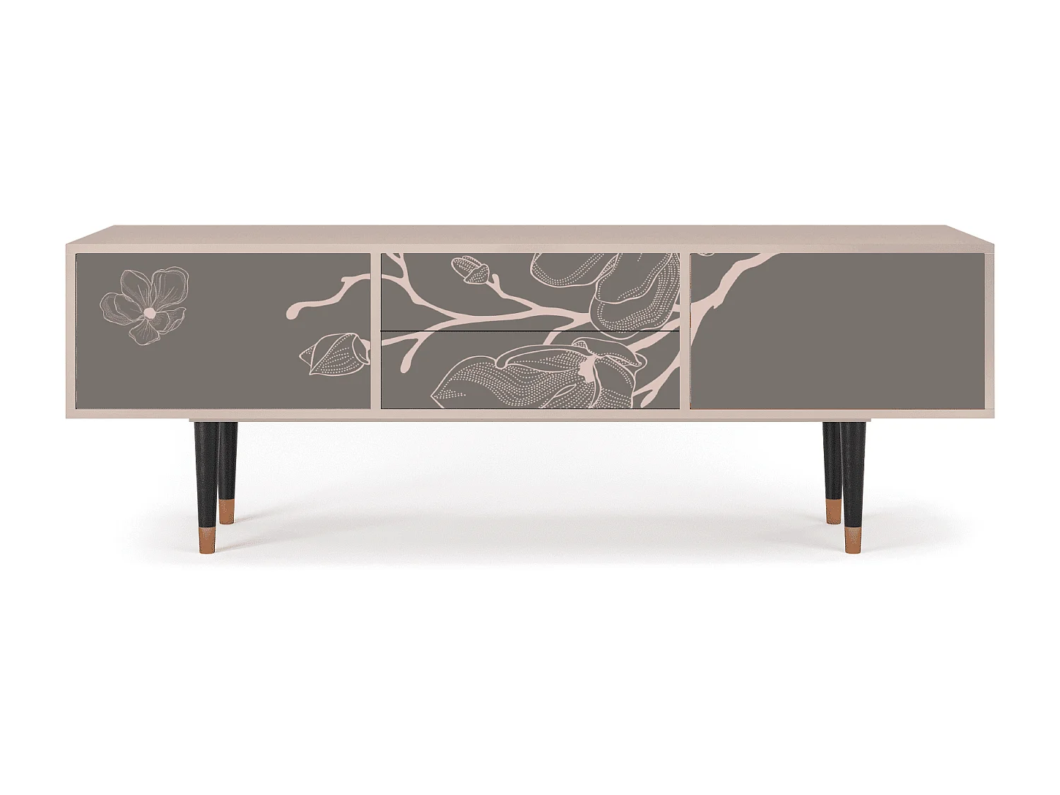 Meuble TV - 170х59х48 cm - T4 - Cherry Blossom, Latte