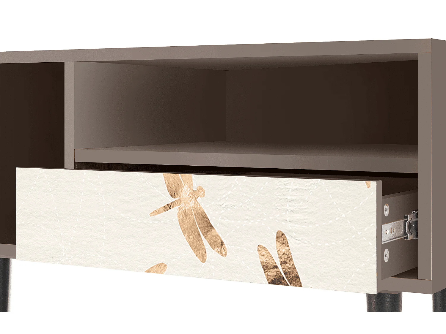 TV-meubel - 115х59х48 cm - T3 - Nude Dragonflies, Latte