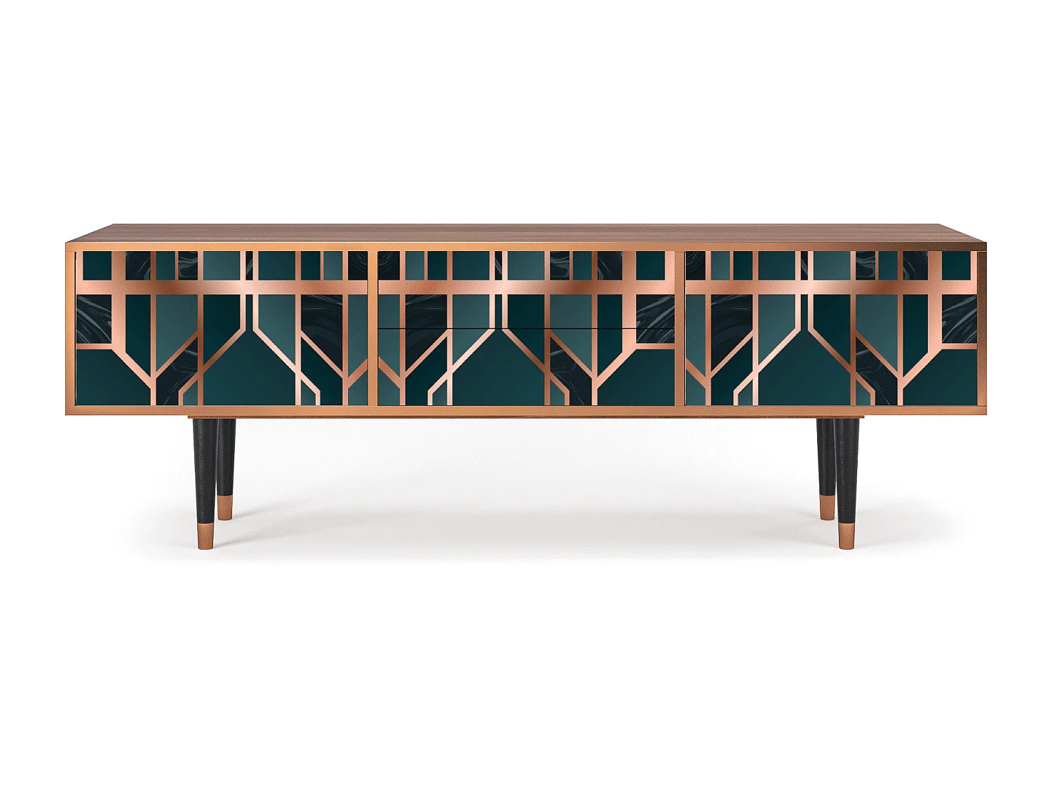 TV-meubel - 170х59х48 cm - T4 - Emerald Metro, Walnoot