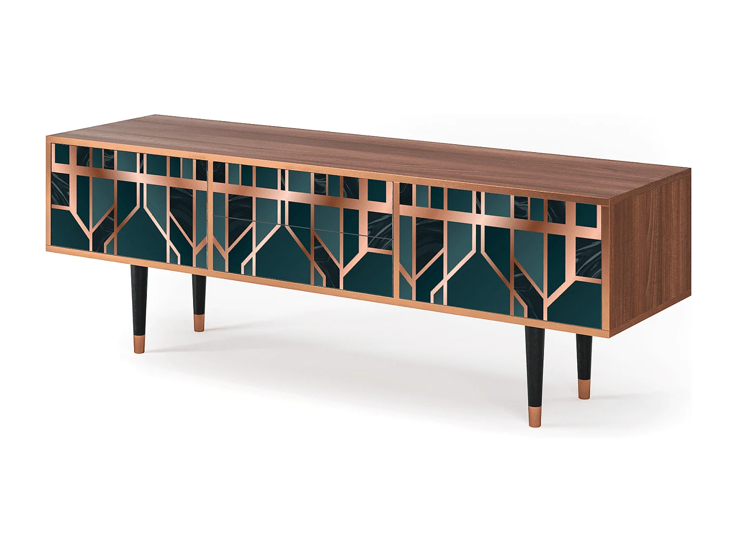 TV-meubel - 170х59х48 cm - T4 - Emerald Metro, Walnoot