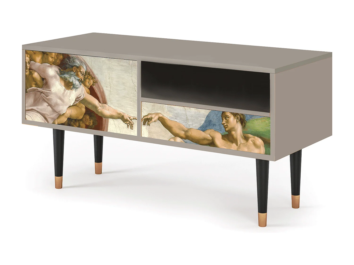 Meuble TV - 115х59х48 cm - T3 - The Creation of Adam, Sable