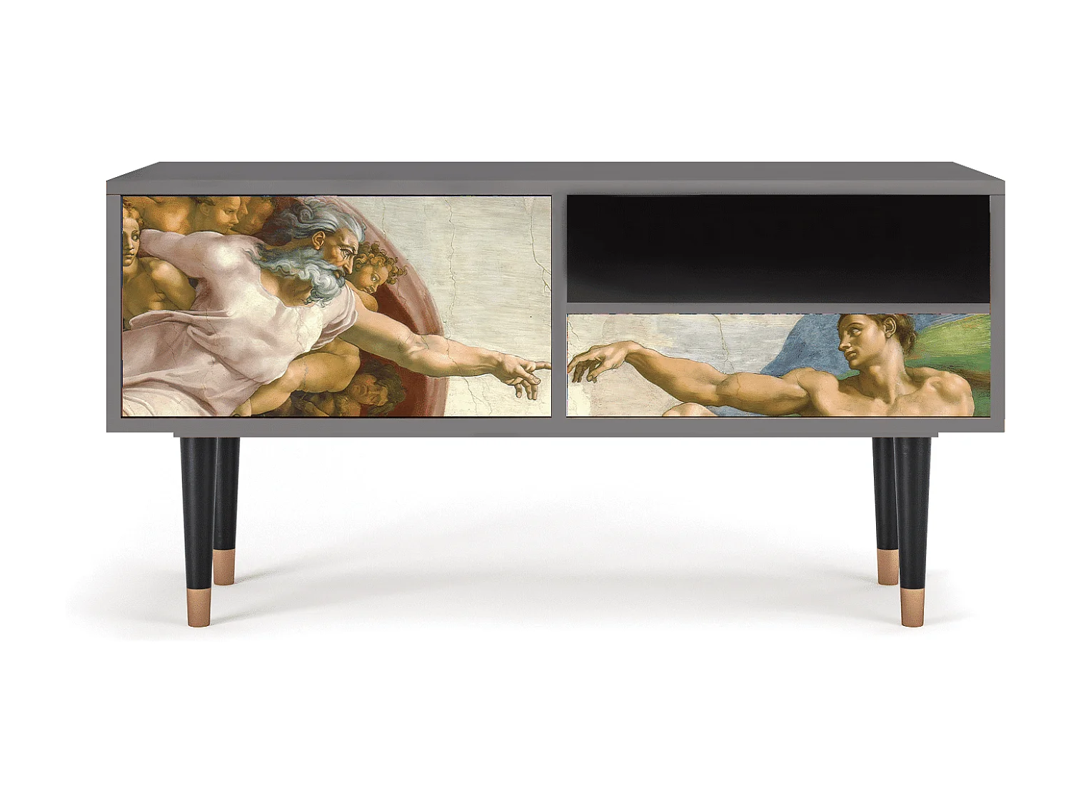 Meuble TV - 115х59х48 cm - T3 - The Creation of Adam, Sable