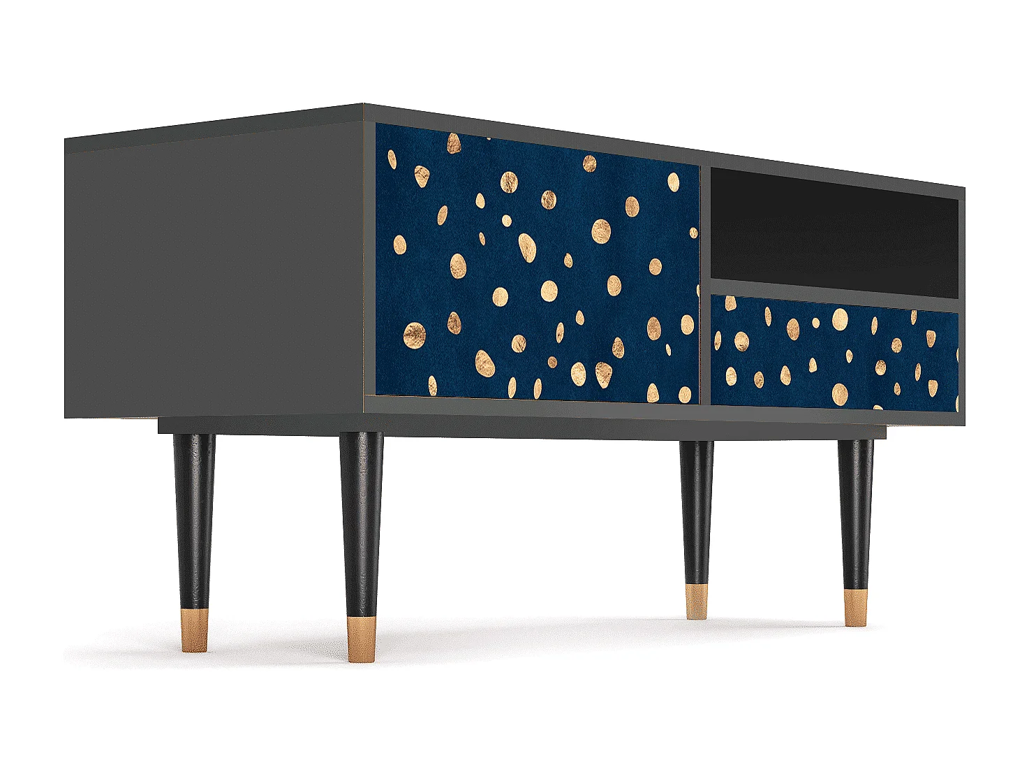 TV-Möbel - 115х59х48 cm - T3 - Night Skies, Anthrazit