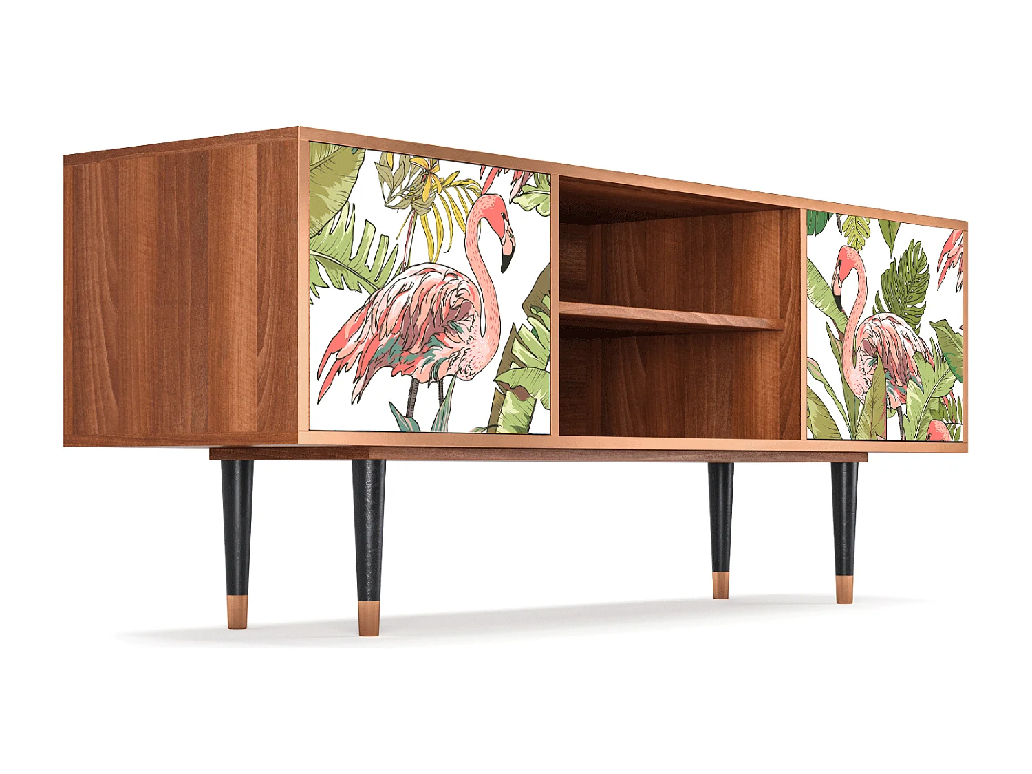 TV-meubel - 170х69х48 cm - T2 - Sweet Flamingo, Walnoot