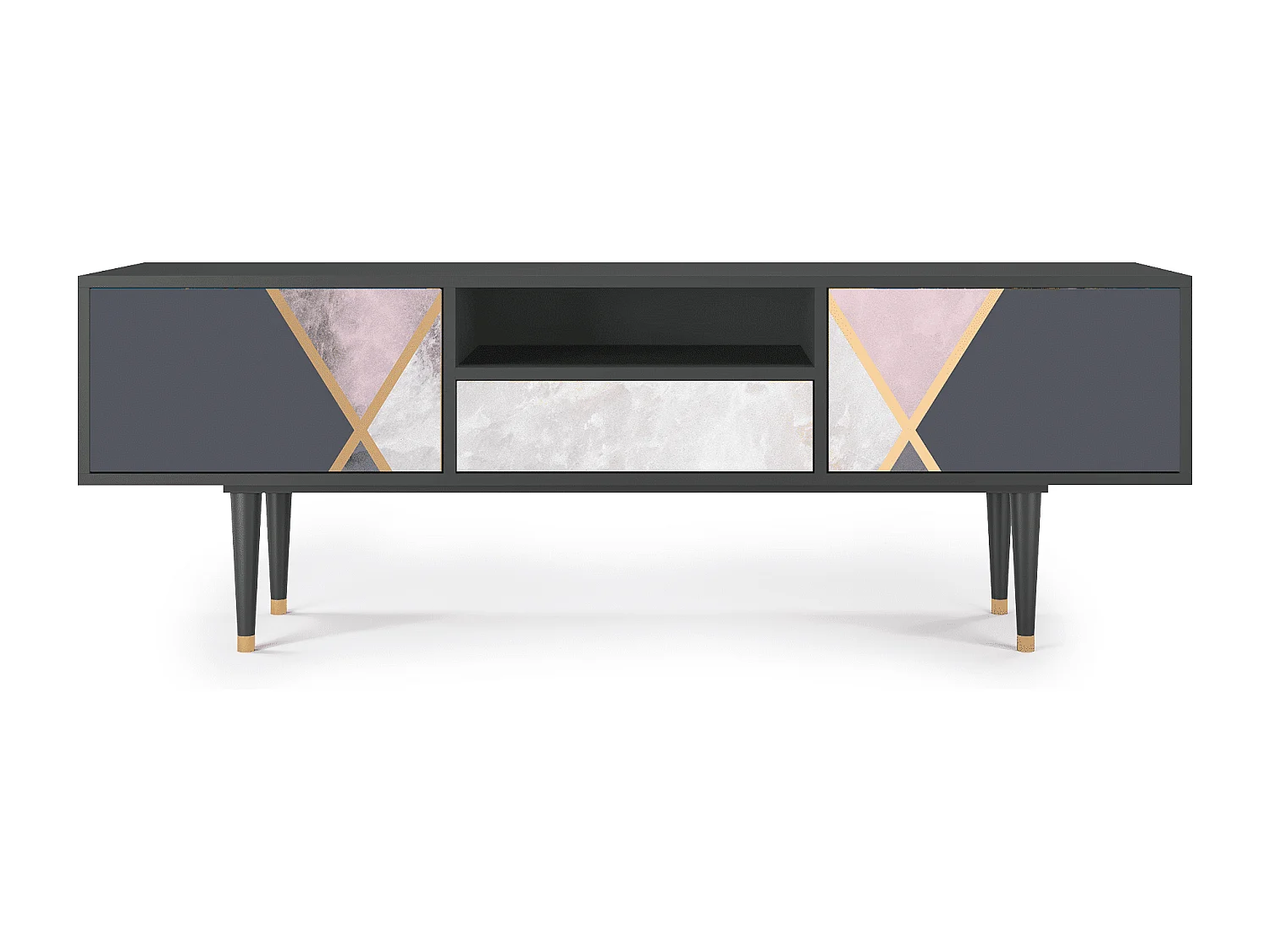 Meuble TV - 170х59х41 cm - T6 - Ideal Harmony, Anthracite