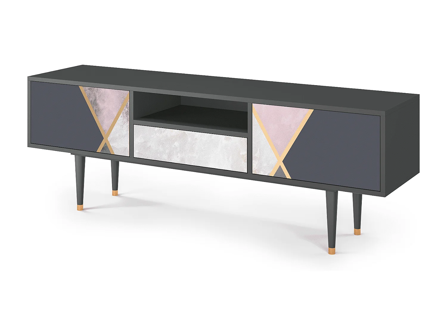 TV-meubel - 170х59х41 cm - T6 - Ideal Harmony, Antraciet