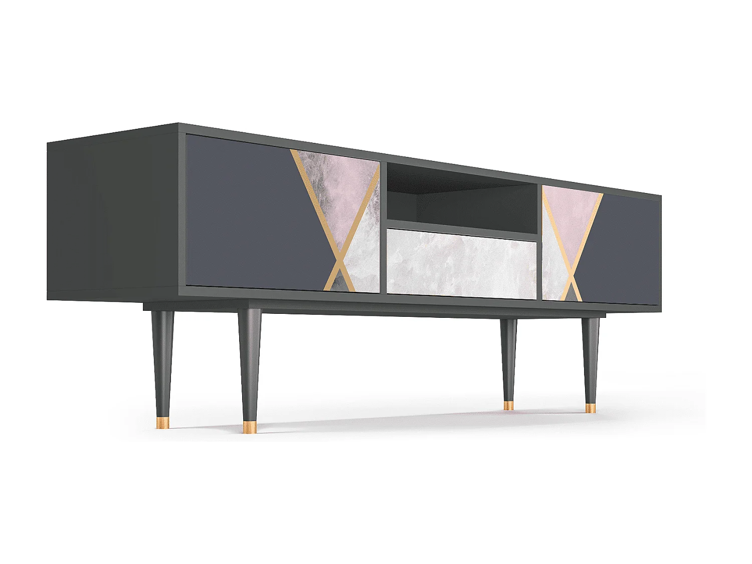 TV-meubel - 170х59х41 cm - T6 - Ideal Harmony, Antraciet