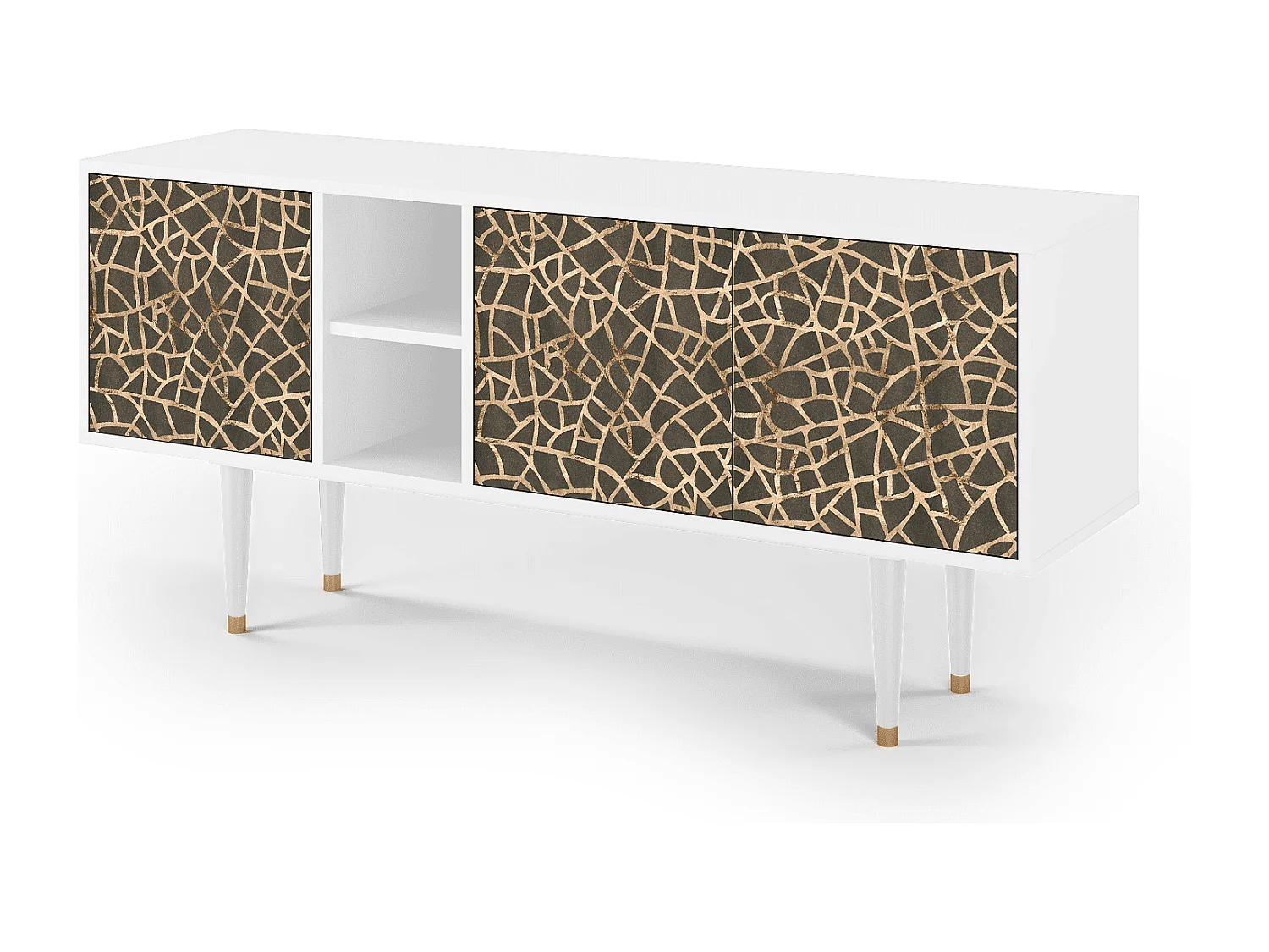 Mobile TV - 150х69х41 cm - T5 - Enlarged Leaf, Bianco