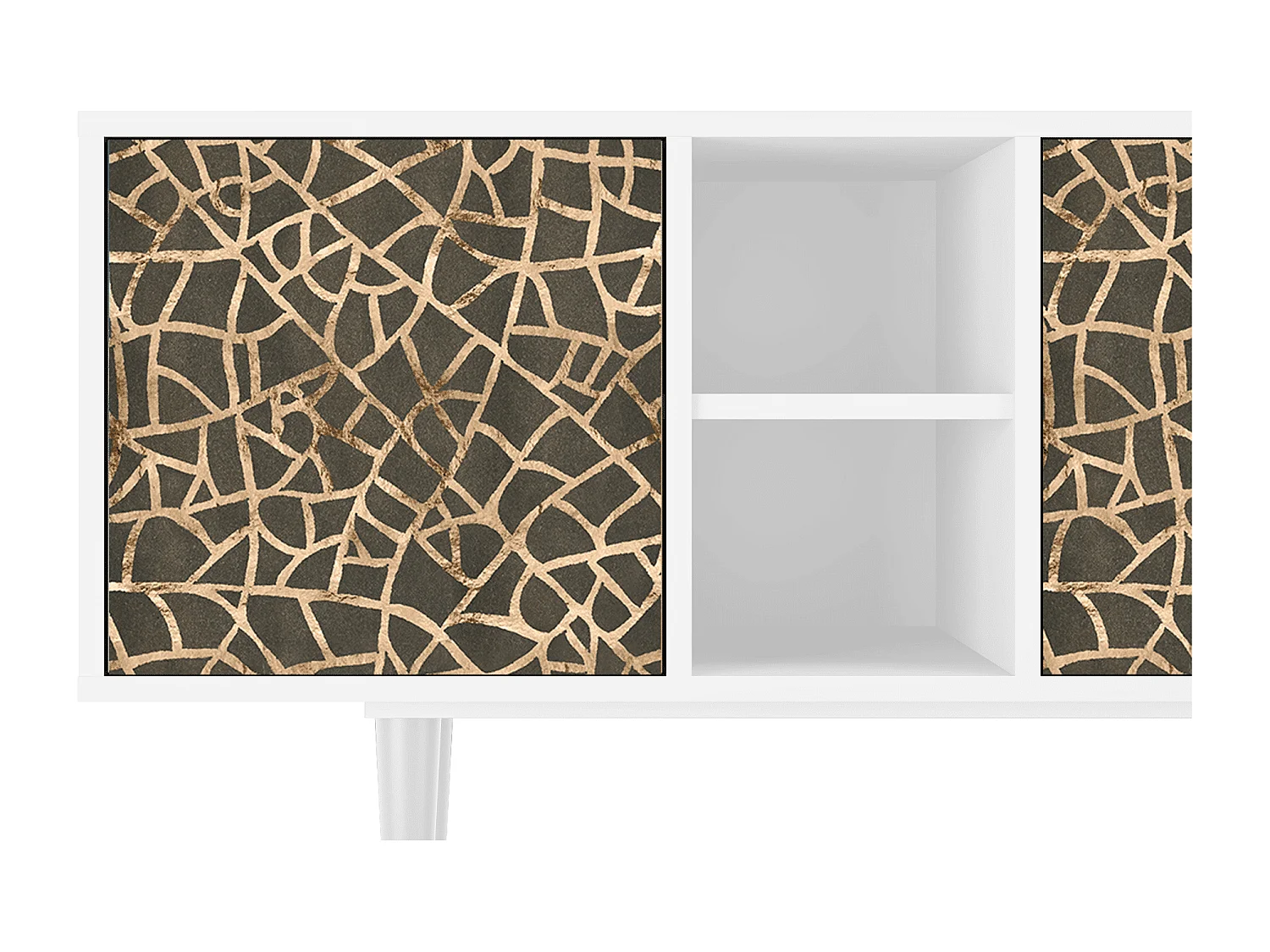 Meuble TV - 150х69х41 cm - T5 - Enlarged Leaf, Blanc