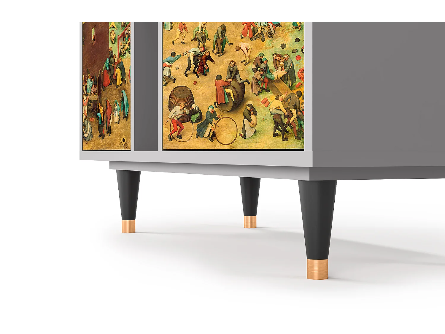 Kredens - 94х96х41 cm - BS5 - Children Games, Szary