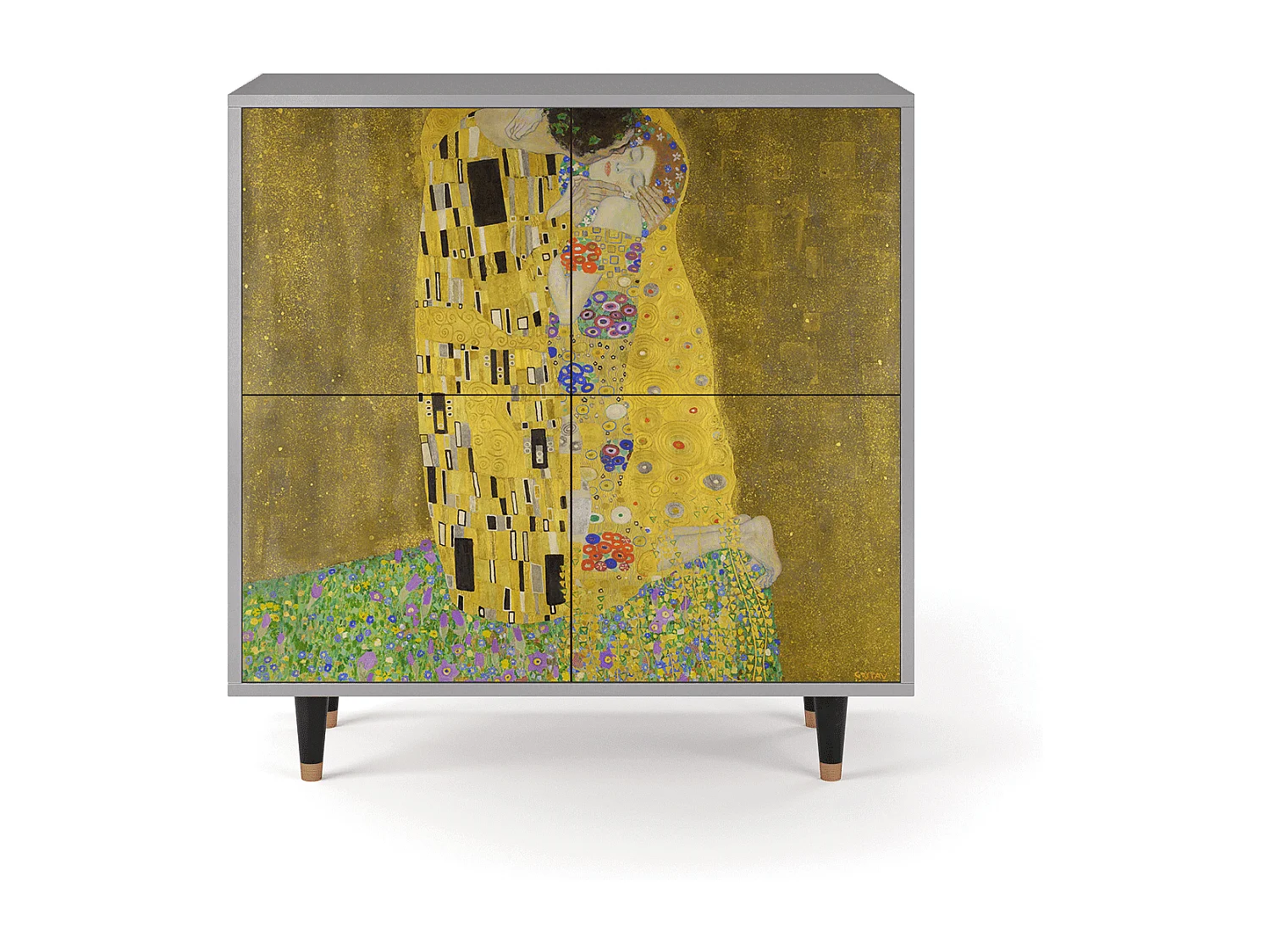Sideboard - 94x96x48 cm - BS3 - The Kiss by Klimt , Grau