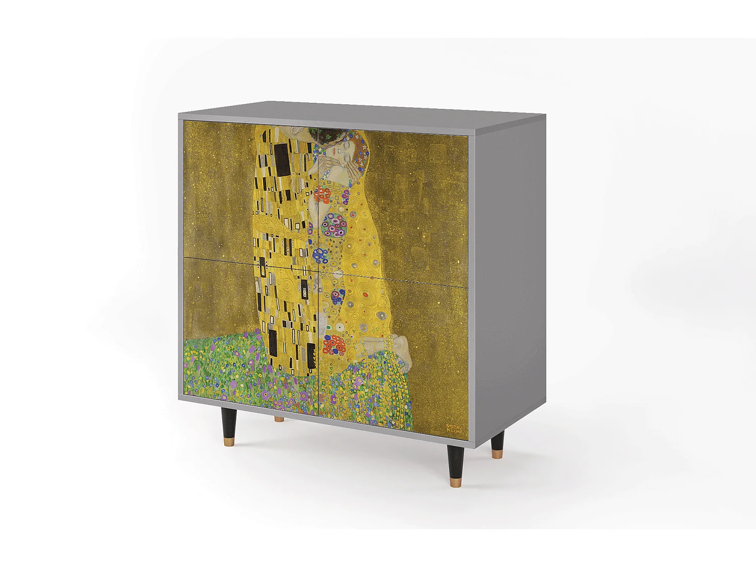 Sideboard - 94x96x48 cm - BS3 - The Kiss by Klimt , Grau