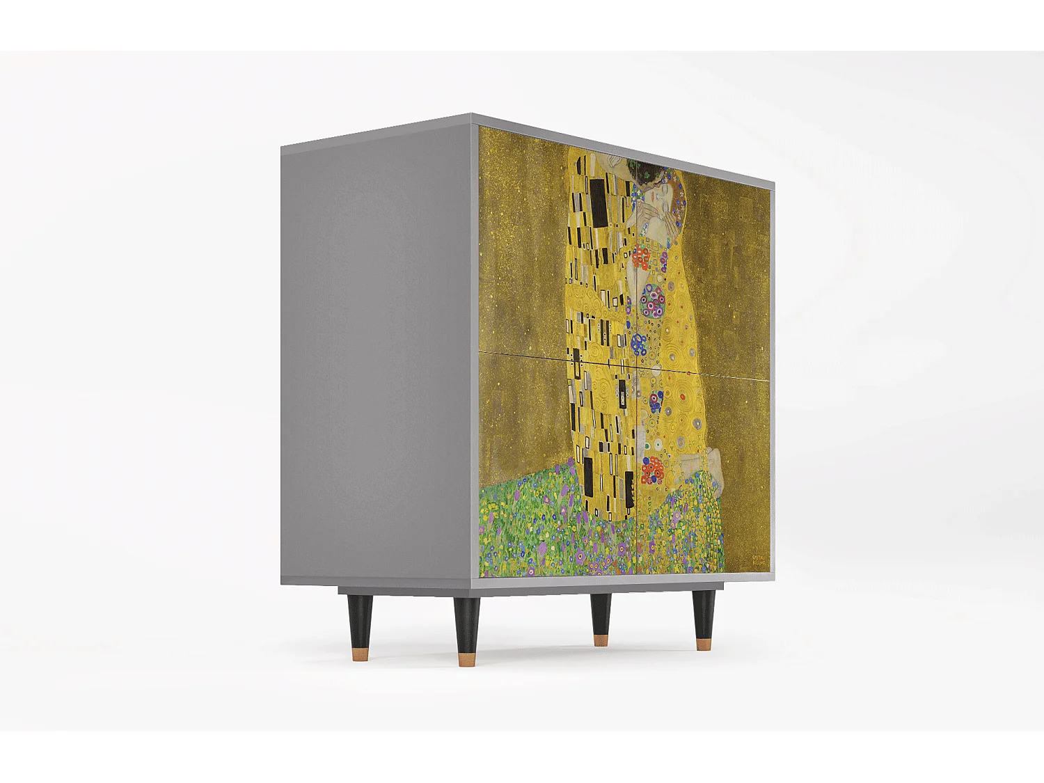 Sideboard - 94x96x48 cm - BS3 - The Kiss by Klimt , Grau