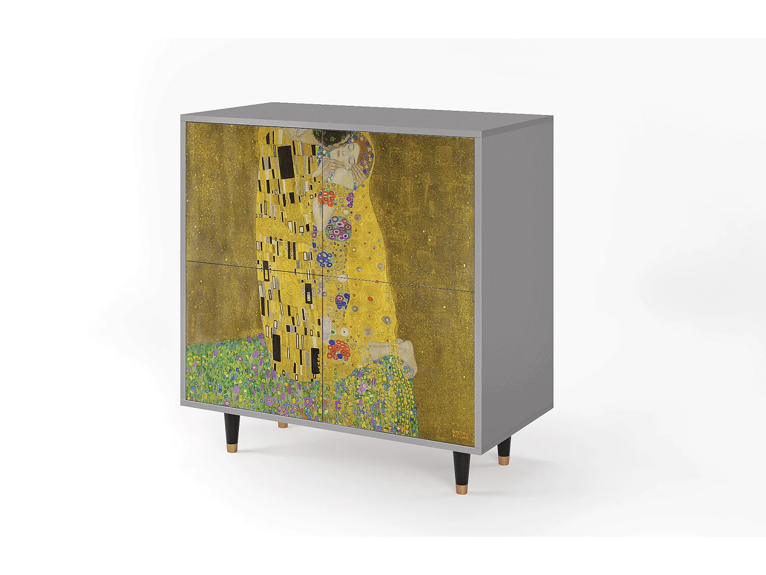 Sideboard - 94x96x48 cm - BS3 - The Kiss by Klimt , Grau