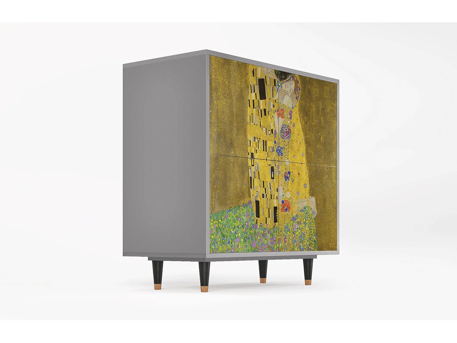 Sideboard - 94x96x48 cm - BS3 - The Kiss by Klimt , Grau