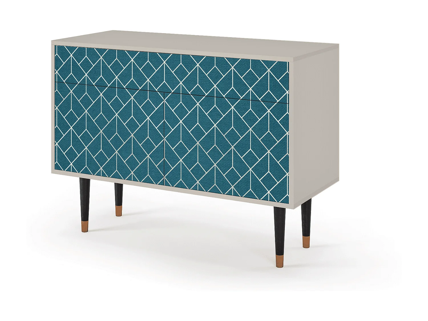 Aparador - 115x85x48 cm - BS4 - Turquoise Geometry, Arena
