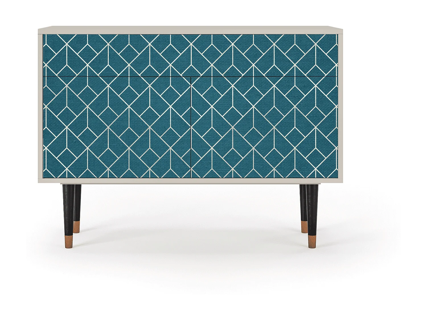 Buffet - 115x85x48 cm - BS4 - Turquoise Geometry, Sable